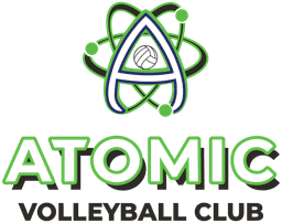 ATOMIC Volleyball Club banner logo