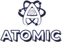 ATOMIC Volleyball Club banner logo