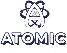 ATOMIC Volleyball Club banner logo