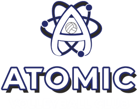 ATOMIC Volleyball Club banner logo